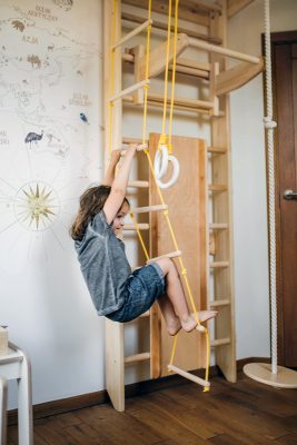 wooden wall bars wood mood for kid