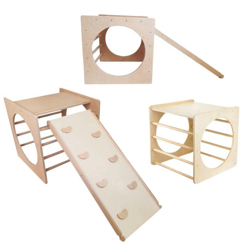 Indoor Wooden Climbing Frame Box Plus