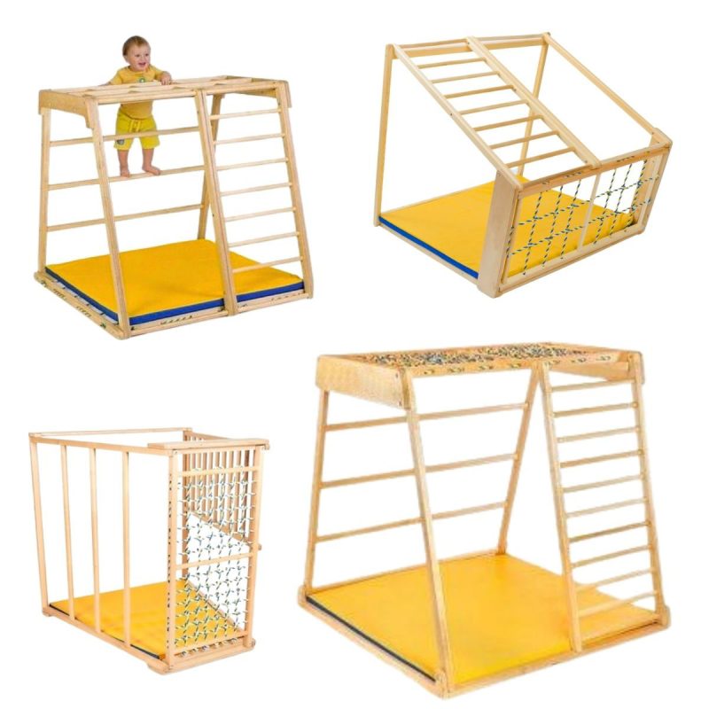 Indoor Wooden Climbing Frame Domino