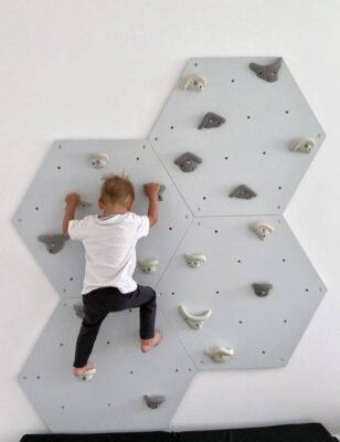 indoor home climbing wall hexagon (10)