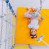 gymnastic mattress 100x100x10cm 2 piece Comet23