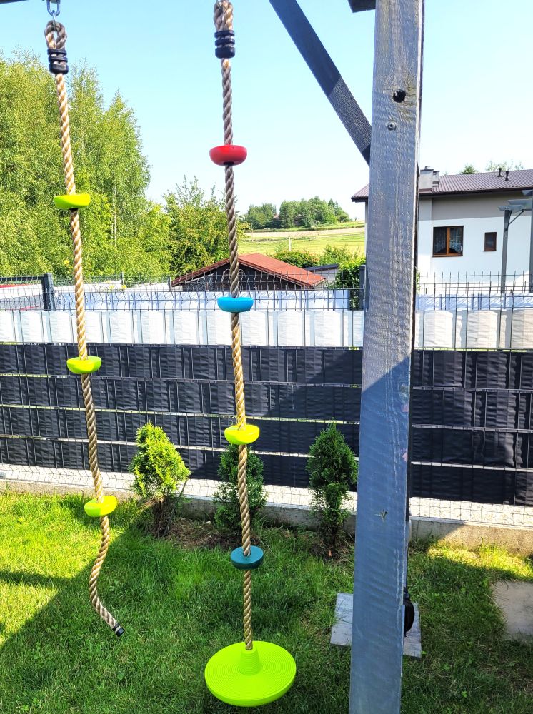 gym climbing rope with supports outdoor 2 m10