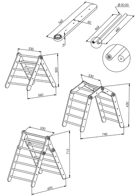 climbing frames Moon Light Max3