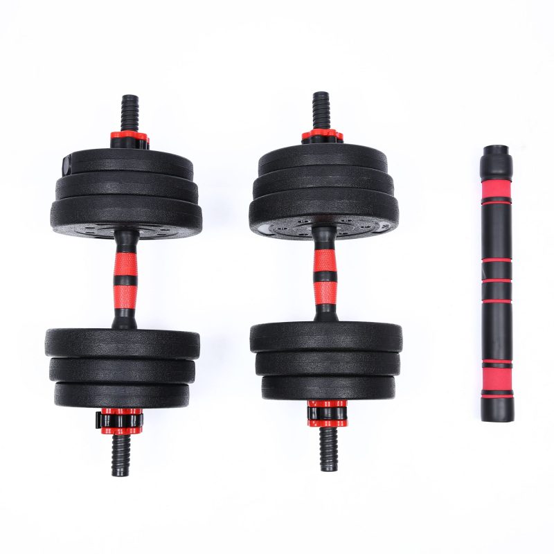 Adjustable Bitumen Dumbbells 2 × 10 kg