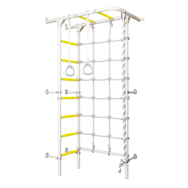 Wall Bars with Monkey Bars Next 4 - yellow - light grey