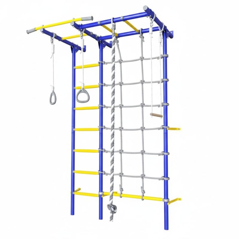 Wall Bars with Monkey Bars Next 5 - blue