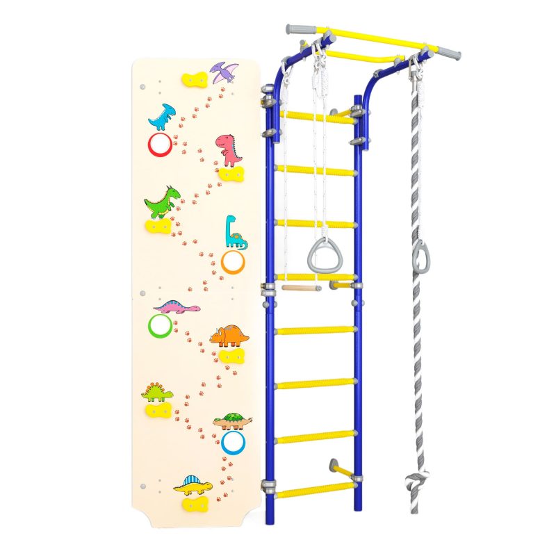 Wall Bars with Climbing Wall Next-Dino