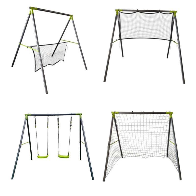Garden Swing with Frame Playset Multisport 5-in-1