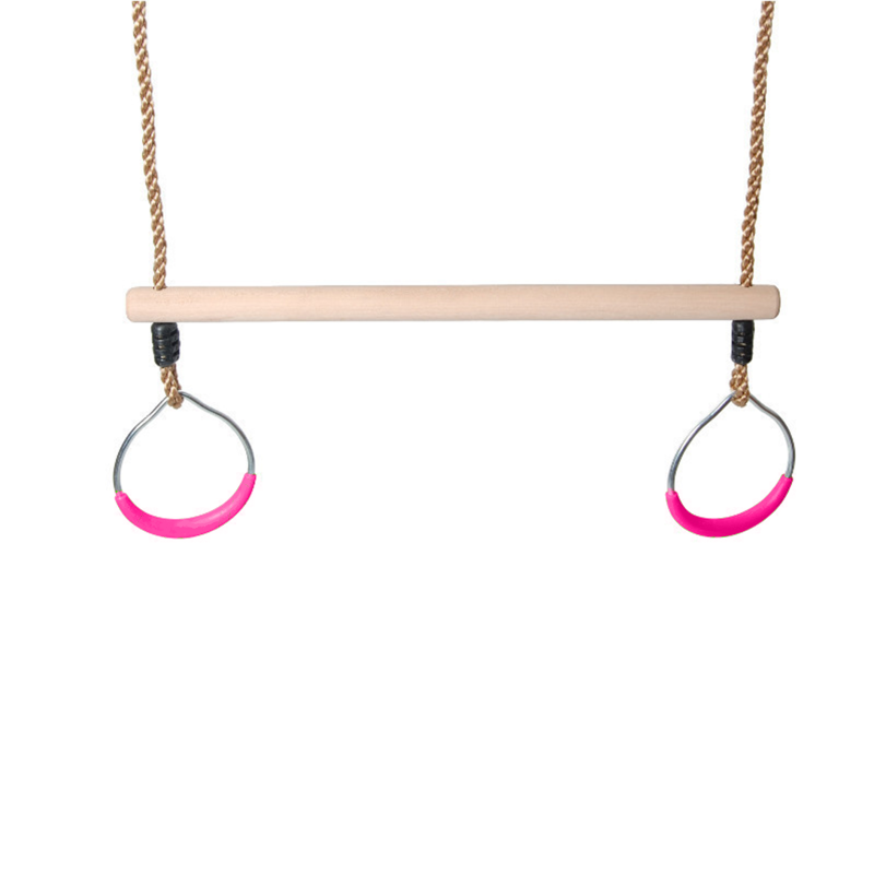Trapeze Swing with Round Gymnastic Rings
